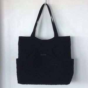 Vera Bradley Quilted Black Tote